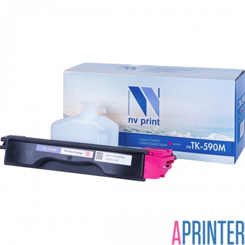 Картридж Совместимый NVP TK-590M для Лазерных Принтеров Kyocera FS-C2026MFP (Пурпурный. 5000 стр.)