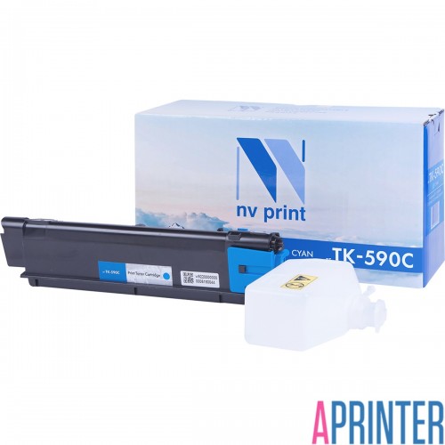 NVP TK-590C Для Лазерных Принтеров Kyocera FS-C2026MFP (Голубой, 5000 стр.)