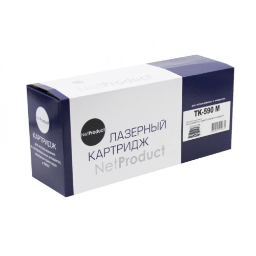 Картридж Совместимый NetProduct TK-590M для Лазерных Принтеров Kyocera C5250DN/ C2626MFP, M, 5K, с Чипом